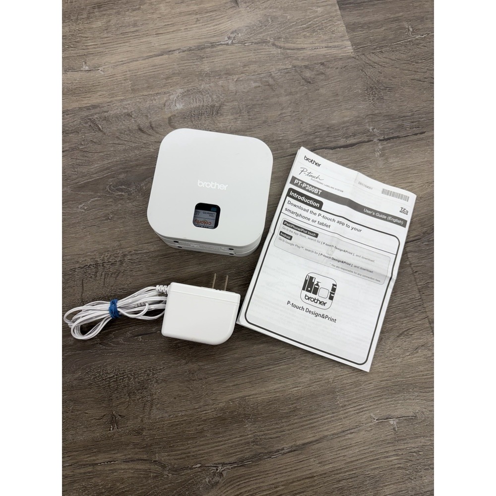 Brother P-Touch Cube Bluetooth Label Maker PT-P300BT w/ Power Adapter
